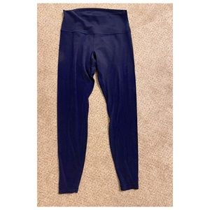 Lululemon align leggings. Size 10, 25” navy blue